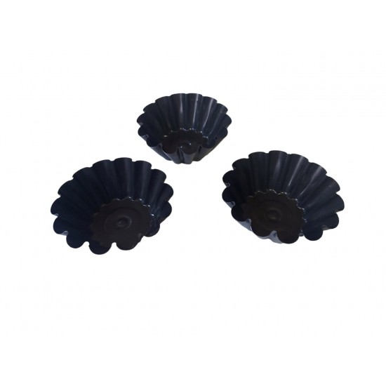 Forma pentru Savarine, Set 10 cavitati, Negru, 10 cm, 400COF Forma pentru Savarine, Set 10 cavitati, Negru, 10 cm, 400COF