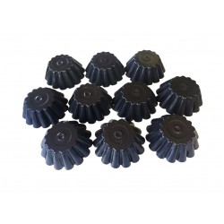 Forma pentru Savarine, Set 10 cavitati, Negru, 10 cm, 400COF Forma pentru Savarine, Set 10 cavitati, Negru, 10 cm, 400COF