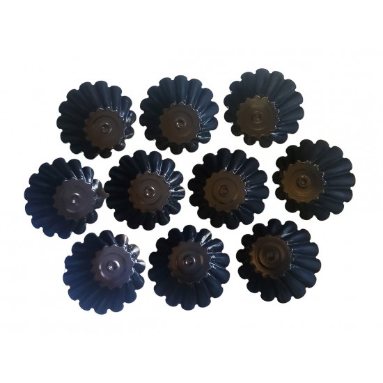 Forma pentru Savarine, Set 10 cavitati, Negru, 10 cm, 400COF Forma pentru Savarine, Set 10 cavitati, Negru, 10 cm, 400COF