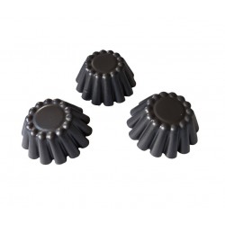 Forma pentru Savarine, Set 3 cavitati, Gri, 10 cm, 326COF