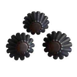 Forma pentru Savarine, Set 3 cavitati, Gri, 10 cm, 326COF Forma pentru Savarine, Set 3 cavitati, Gri, 10 cm, 326COF
