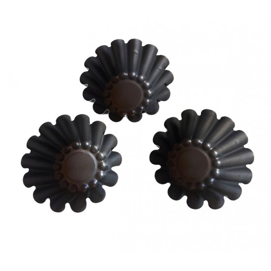 Forma pentru Savarine, Set 3 cavitati, Gri, 10 cm, 326COF Forma pentru Savarine, Set 3 cavitati, Gri, 10 cm, 326COF