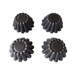 Forma pentru Savarine, Set 4 cavitati, Gri, 10 cm, 327COF
