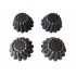 Forma pentru Savarine, Set 4 cavitati, Gri, 10 cm, 327COF