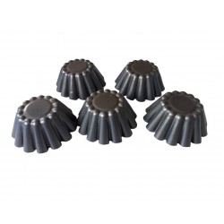 Forma pentru Savarine, Set 5 cavitati, Gri, 10 cm, 328COF Forma pentru Savarine, Set 5 cavitati, Gri, 10 cm, 328COF