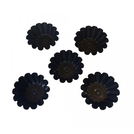 Forma pentru Savarine, Set 5 cavitati, Negru, 10 cm, 399COF Forma pentru Savarine, Set 5 cavitati, Negru, 10 cm, 399COF