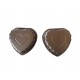 Forma pentru Tarte, Set 2 forme, Inima, Maro, 10 cm, 403COF Forma pentru Tarte, Set 2 forme, Inima, Maro, 10 cm, 403COF