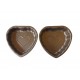 Forma pentru Tarte, Set 2 forme, Inima, Maro, 10 cm, 403COF Forma pentru Tarte, Set 2 forme, Inima, Maro, 10 cm, 403COF