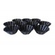 Forma pentru mini Savarine, Set 10 cavitati, Negru, 7.5 cm, 401COF Forma pentru mini Savarine, Set 10 cavitati, Negru, 7.5 cm, 401COF