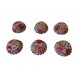 Forma pentru mini Tarte, Set 6 cavitati, Roz, 6.5 cm, 387COF