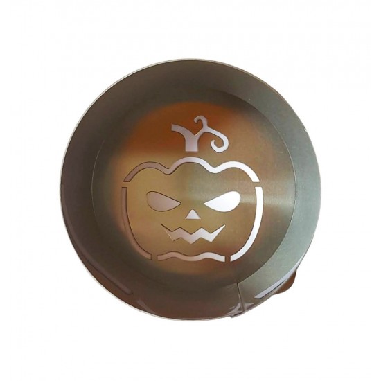 Forma pentru prajituri, Rotund cu sablon de ornat, Model dovleac de halloween, 7.5 cm, 419COF Forma pentru prajituri, Rotund cu sablon de ornat, Model dovleac de halloween, 7.5 cm, 419COF