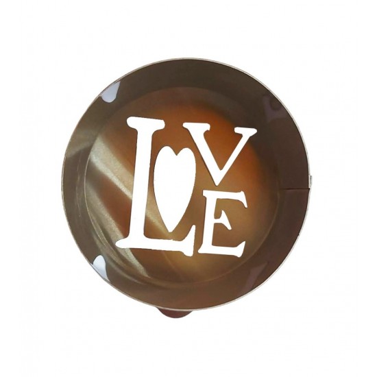Forma pentru prajituri, Rotund cu sablon de ornat, Text Love, 7.5 cm, 415COF Forma pentru prajituri, Rotund cu sablon de ornat, Text Love, 7.5 cm, 415COF