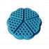 Forma silicon 5 cavitati triunghi, Pentru Grofe, Albastru, 21 cm, 253COF