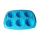 Forma silicon, Pentru prajituri, 6 cavitati, Alabstru, 29 cm, 345COF