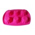 Forma silicon, Pentru prajituri, 6 cavitati, Roz, 29 cm, 343COF