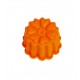 Forma silicon pentru briose, 3 cavitati, Portocaliu, 9 cm, 332COF