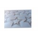 Forma silicon pentru decoarea torturilor, Matrita Stelute, Alb, 21cm, 313COF