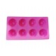 Forma silicon pentru prajituri, 8 cavitati, Floral, 151COF