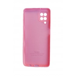 Husa telefon compatibila cu Samsung Galaxy A12, Roz, Cu interior de catifea, 386HT Husa telefon compatibila cu Samsung Galaxy A12, Roz, Cu interior de catifea, 386HT