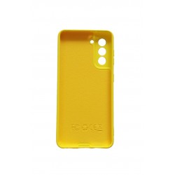 Husa telefon compatibila cu Samsung Galaxy S21, Galben, Cu interior de catifea, 242HT Husa telefon compatibila cu Samsung Galaxy S21, Galben, Cu interior de catifea, 242HT