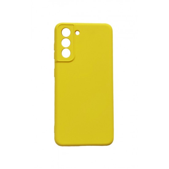 Husa telefon compatibila cu Samsung Galaxy S21, Galben, Cu interior de catifea, 242HT Husa telefon compatibila cu Samsung Galaxy S21, Galben, Cu interior de catifea, 242HT