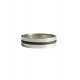 Inel cu dunga neagra, Argintiu, Marimea 22, BR81-5 Inel cu dunga neagra, Argintiu, Marimea 22, BR81-5