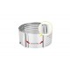 Inel feliator blat de tort ajustabil 8 cm, 24-30 cm, otel inoxidabil, 146COF Inel feliator blat de tort ajustabil 8 cm, 24-30 cm, otel inoxidabil, 146COF