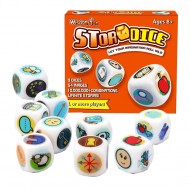 Joc educativ si logopedie, Set 9 zaruri pentru crearea povestilor, 54 de imagini unice, 1TOY Joc educativ si logopedie, Set 9 zaruri pentru crearea povestilor, 54 de imagini unice, 1TOY