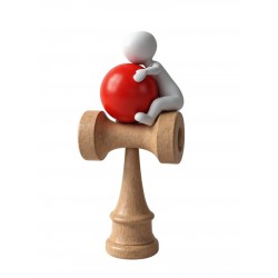 Kendama profesionala, Bila din lemn + Sticker pentru telefon, 138KD Kendama profesionala, Bila din lemn + Sticker pentru telefon, 138KD