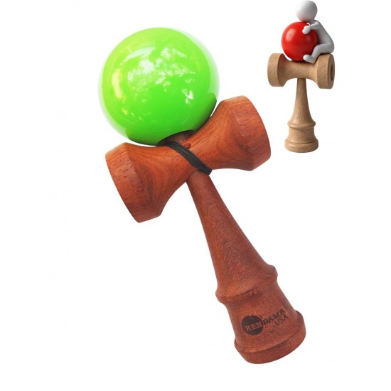 Kendama din lemn natural, Bila lemn + Sticker pentru telefon, 143KD Kendama din lemn natural, Bila lemn + Sticker pentru telefon, 143KD