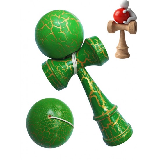 Kendama profesionala, Bila din lemn, Crack + Sticker pentru telefon, 117KD Kendama profesionala, Bila din lemn, Crack + Sticker pentru telefon, 117KD