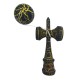 Kendama profesionala, Bila din lemn, Negru Galben, 52KD Kendama profesionala, Bila din lemn, Negru Galben, 52KD