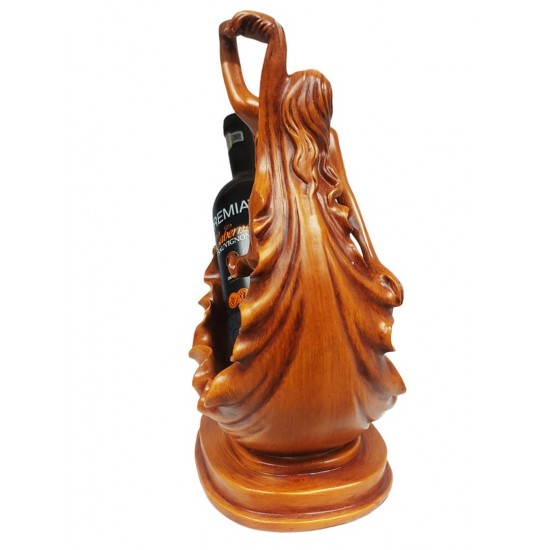 Suport sticla vin, Femeie, Maro, 30 cm, L3250X
