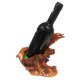 Suport sticla vin, cu Delfini, Maro, 20 cm, L3251X