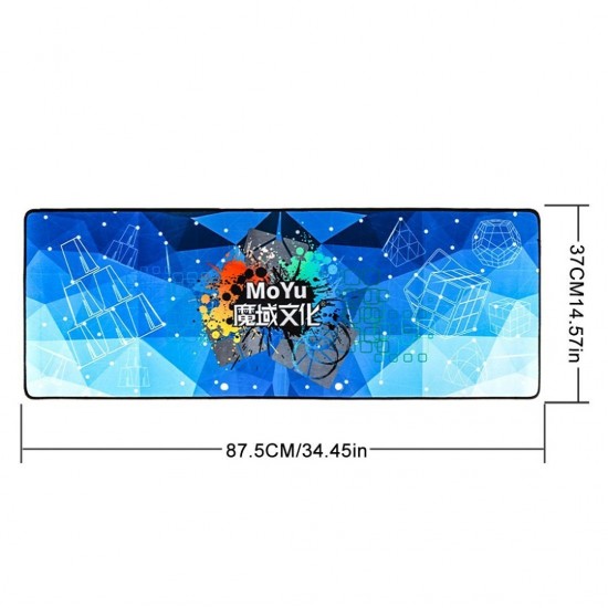 Moyu Speed cubing Mat, Albastru, 87.5 cm, 428CUB-1 Moyu Speed cubing Mat, Albastru, 87.5 cm, 428CUB-1