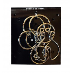 Puzzle brain twister din metal, Pentru copii si adolescenti, 10 cm, 476CUB-6 Puzzle brain twister din metal, Pentru copii si adolescenti, 10 cm, 476CUB-6
