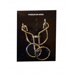Puzzle brain twister din metal, Pentru copii si adolescenti, 7 cm, 477CUB-1 Puzzle brain twister din metal, Pentru copii si adolescenti, 7 cm, 477CUB-1