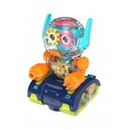 Robot Transparent Gear, Canta si lumineaza, Albastru, 17133SX-1 Robot Transparent Gear, Canta si lumineaza, Albastru, 17133SX-1