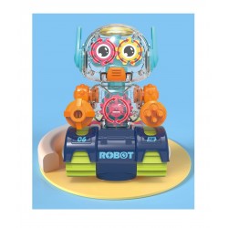 Robot Transparent Gear, Canta si lumineaza, Albastru, 17133SX-1 Robot Transparent Gear, Canta si lumineaza, Albastru, 17133SX-1