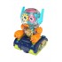 Robot Transparent Gear, Canta si lumineaza, Albastru, 17133SX-1