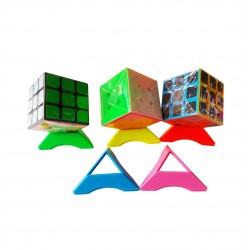 Set 10 Suporti universali pentru cuburi, toate marcile si dimensiunile Magic Cub, Multicolor, 436CUB-1 Set 10 Suporti universali pentru cuburi, toate marcile si dimensiunile Magic Cub, Multicolor, 436CUB-1