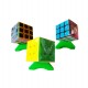 Set 10 Suporti universali pentru cuburi, toate marcile si dimensiunile Magic Cub, Verde, 435CUB-1 Set 10 Suporti universali pentru cuburi, toate marcile si dimensiunile Magic Cub, Verde, 435CUB-1