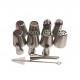 Set 12 duiuri ornat din inox, 5 cm, 138COF Set 12 duiuri ornat din inox, 5 cm, 138COF