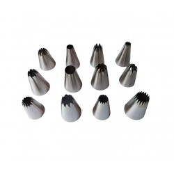 Set 12 duiuri ornat din inox, 5 cm, 362COF