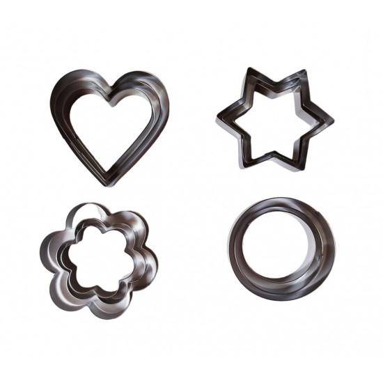 Set 12 forme decupatoare, Forme pentru biscuiti, 284COF Set 12 forme decupatoare, Forme pentru biscuiti, 284COF