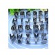 Set 26 forme decupatoare, pentru biscuiti, Litere, Abecedar, 3 cm, 379COF Set 26 forme decupatoare, pentru biscuiti, Litere, Abecedar, 3 cm, 379COF