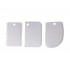 Set 3 Spatule flexibile pentru Ornare torturi, Alb, 11 cm, 323COF-2