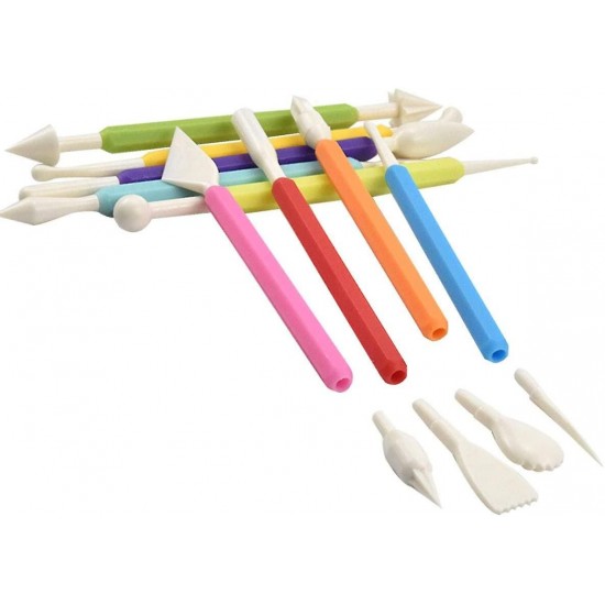 Set 9 Instrumente de modelat pentru cofetarie, Multicolor, 17 cm, 369COF Set 9 Instrumente de modelat pentru cofetarie, Multicolor, 17 cm, 369COF