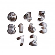 Set 9 forme decupatoare, pentru biscuiti, Cifre, 5.5 cm, 377COF Set 9 forme decupatoare, pentru biscuiti, Cifre, 5.5 cm, 377COF