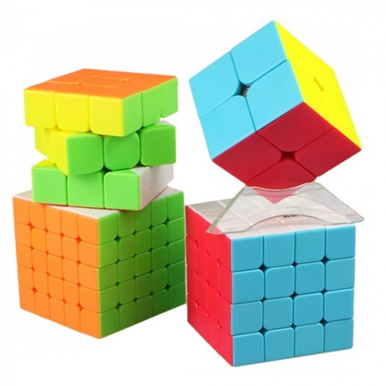 Set Cub Magic QiYi 4 In 1 stickerless profesional , 173CUB-1 Set Cub Magic QiYi 4 In 1 stickerless profesional , 173CUB-1